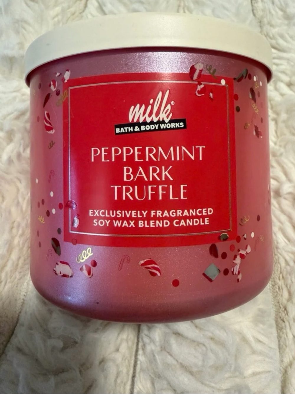NEW Bath & Body Works Peppermint Bark Truffle Candle
